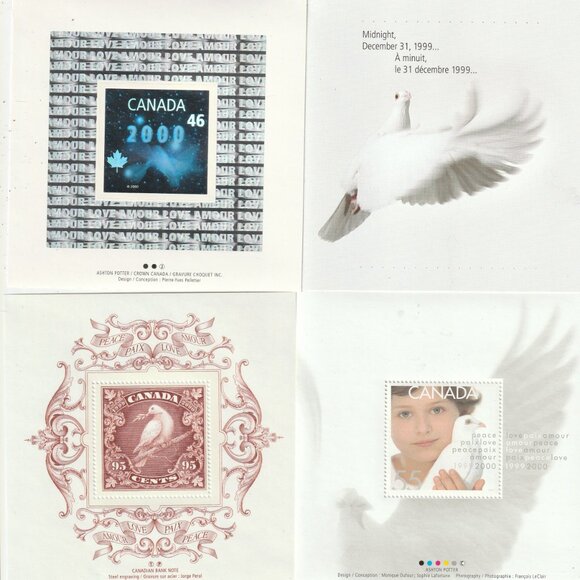 CANADA 1999-2000 OFFICIAL LIMITED EDITION COIN STAMP SET - Picture 4 of 5